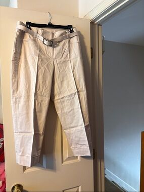 White House Black Market Tan Capri Pants Size 8